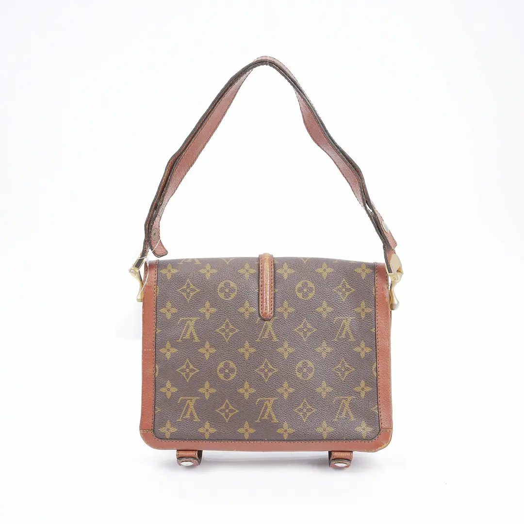Louis Vuitton Vintage Sac Gibeciere Brown Monogram Shoulder Bag