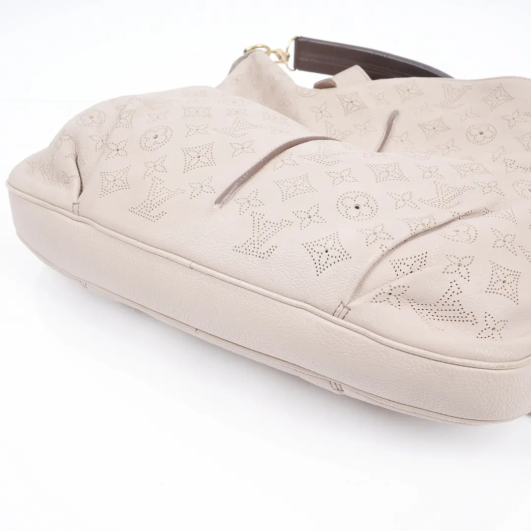 Louis Vuitton Selene MM Beige Mahina Shoulder Bag