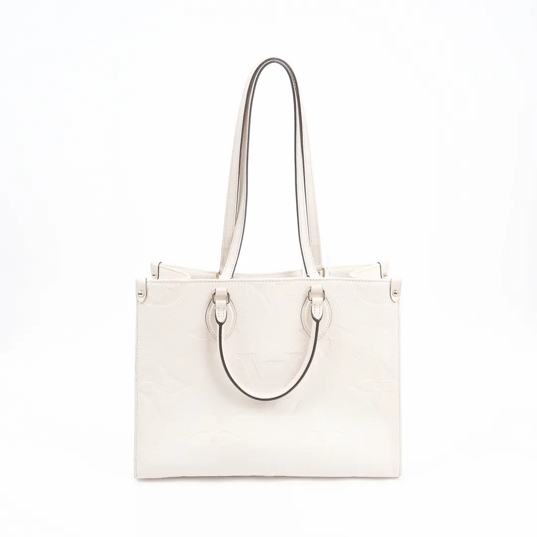 Louis Vuitton OnTheGo PM White Monogram Empreinte Tote Bag