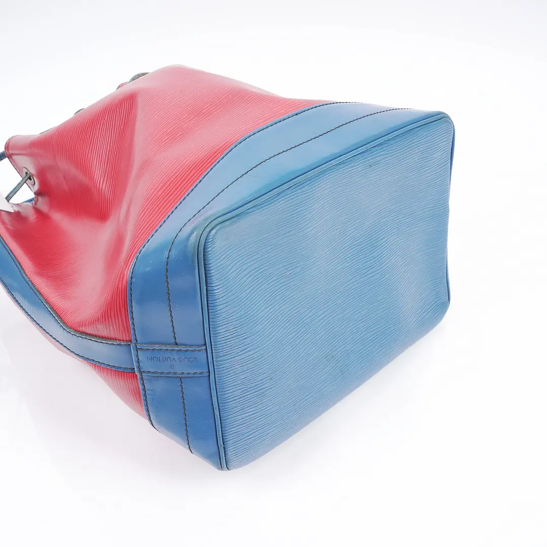 Louis Vuitton Noe Red Blue Epi Leather Shoulder Bag
