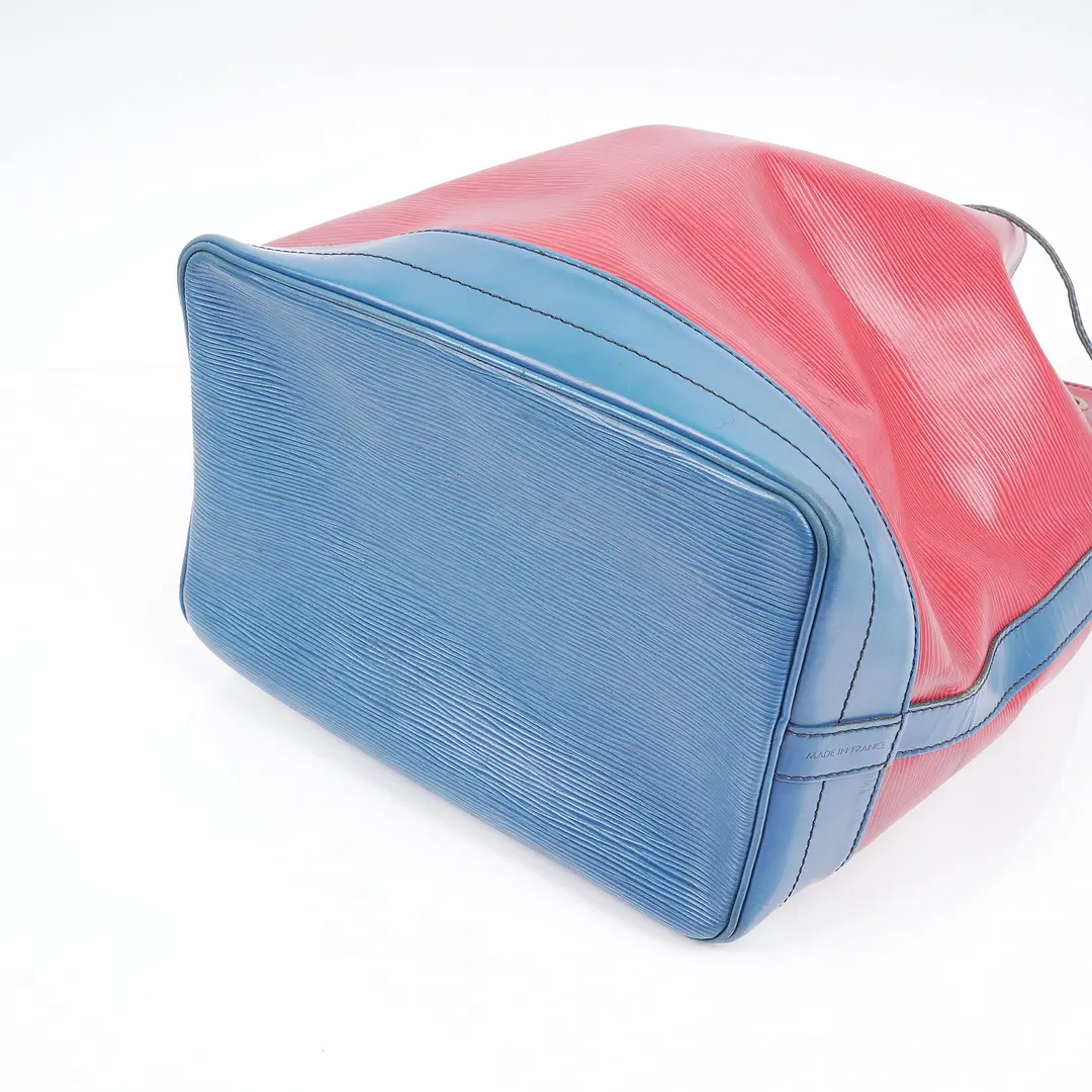 Louis Vuitton Noe Red Blue Epi Leather Shoulder Bag