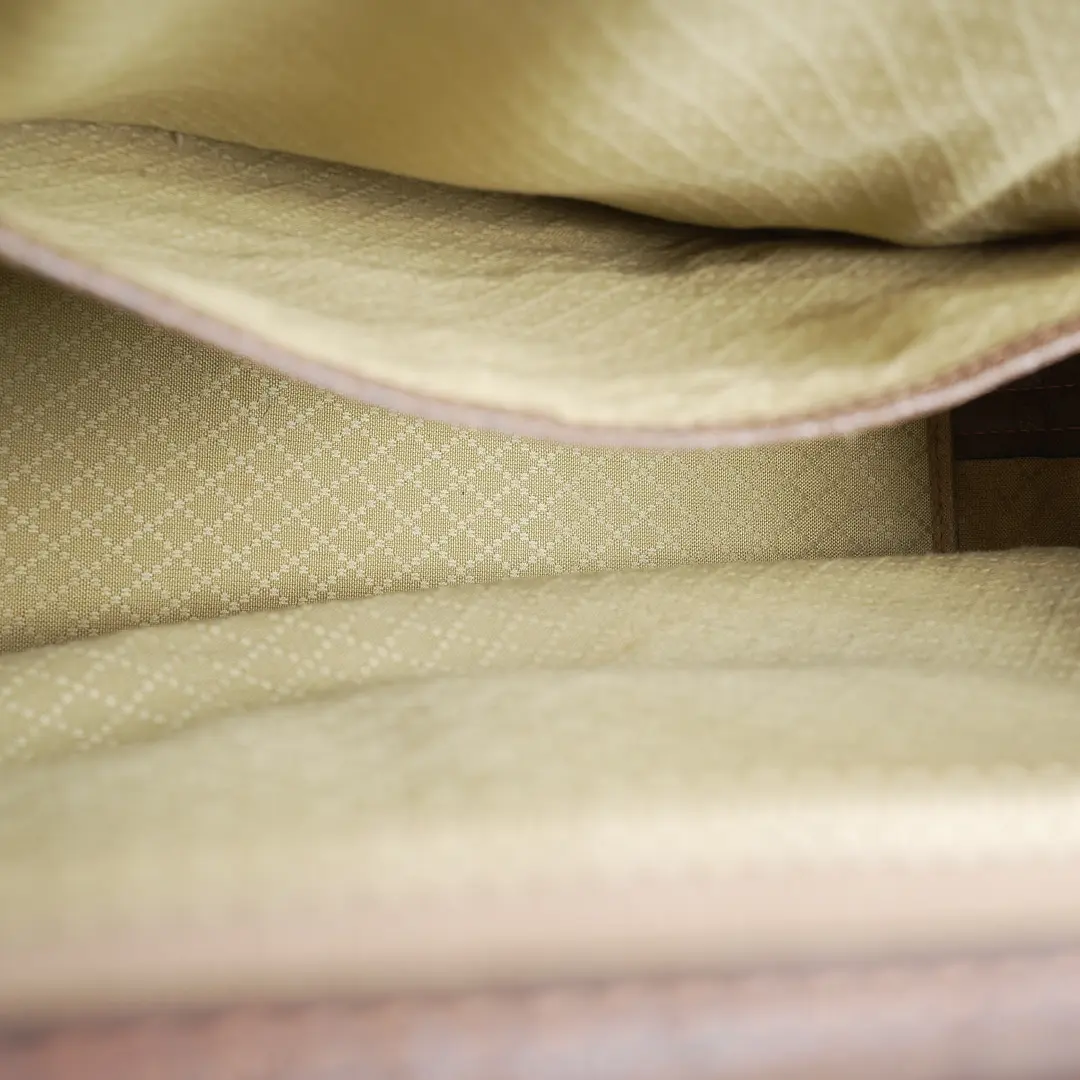 Gucci GG Plus Boston Brown Canvas Handbag