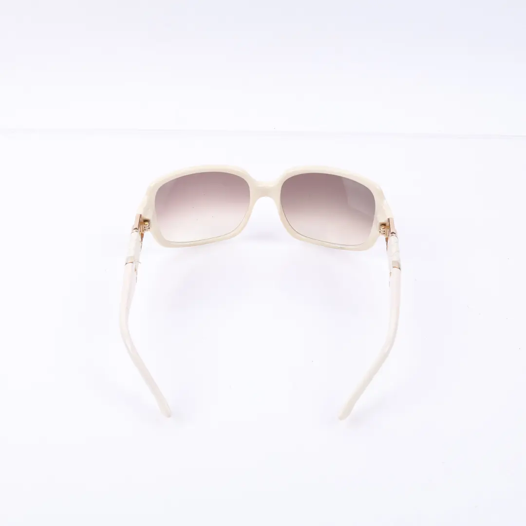 Fendi FS445 White Leather Sunglasses