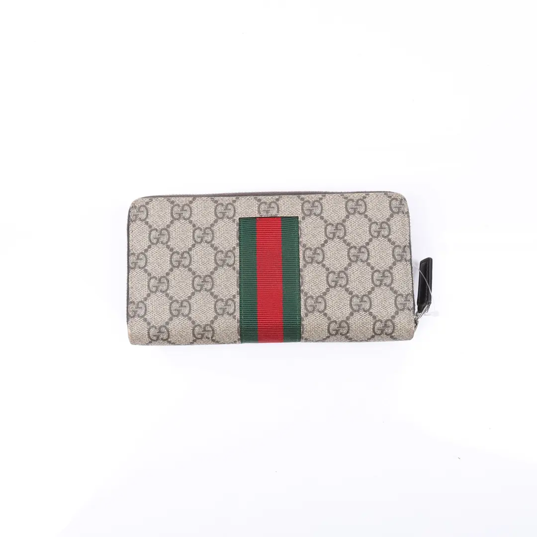 Gucci Ophidia Bee Beige GG Supreme Wallet