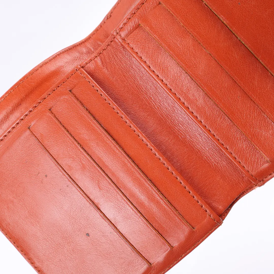 Chanel Timeless CC Orange Caviar Leather Wallet