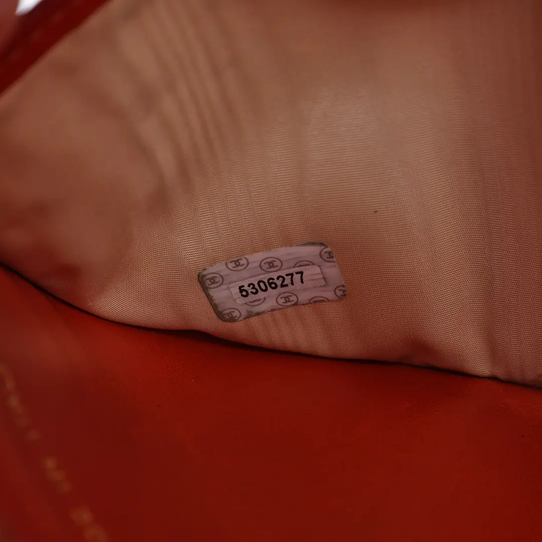 Chanel Timeless CC Orange Caviar Leather Wallet