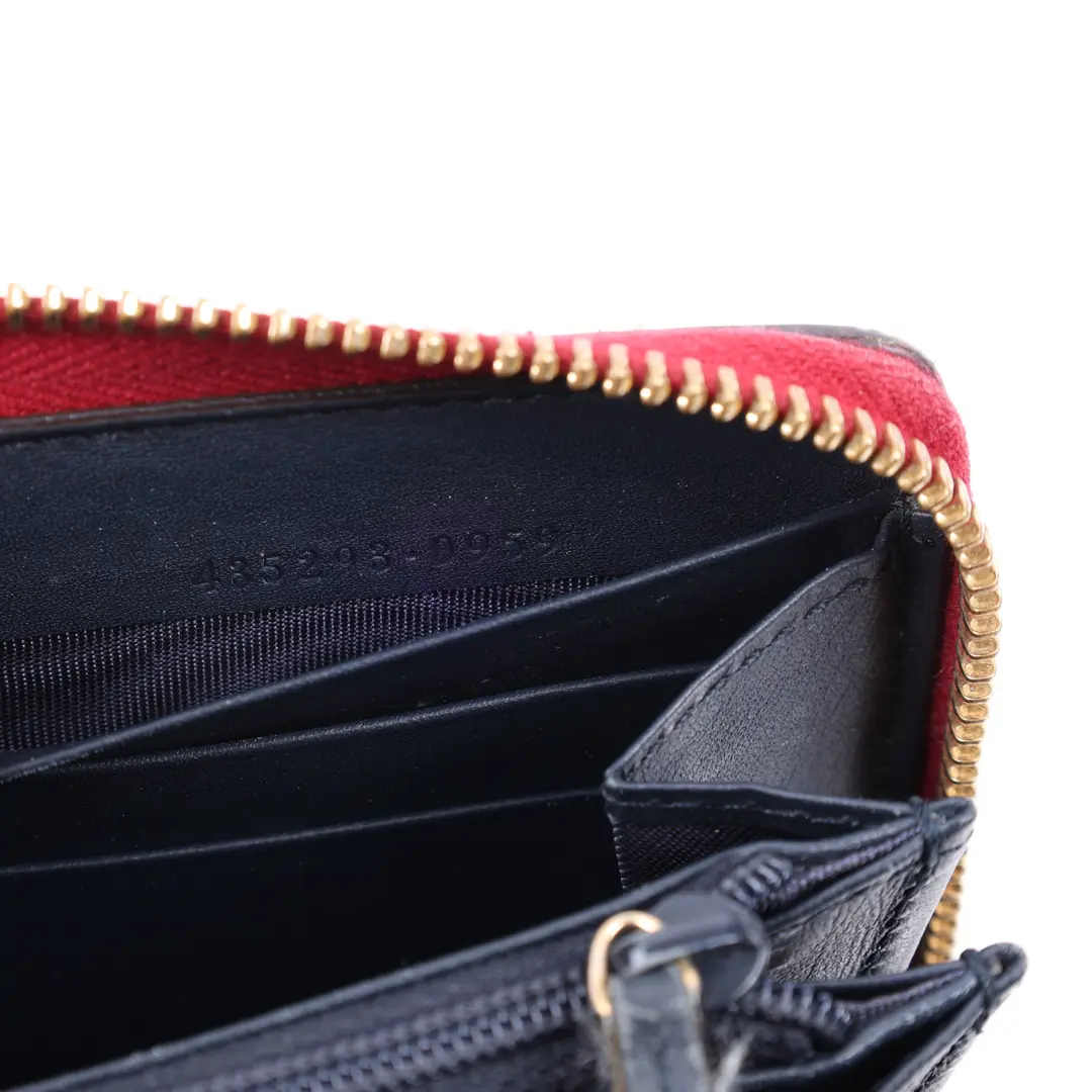 Gucci GG Supreme Bow Beige Canvas Wallet