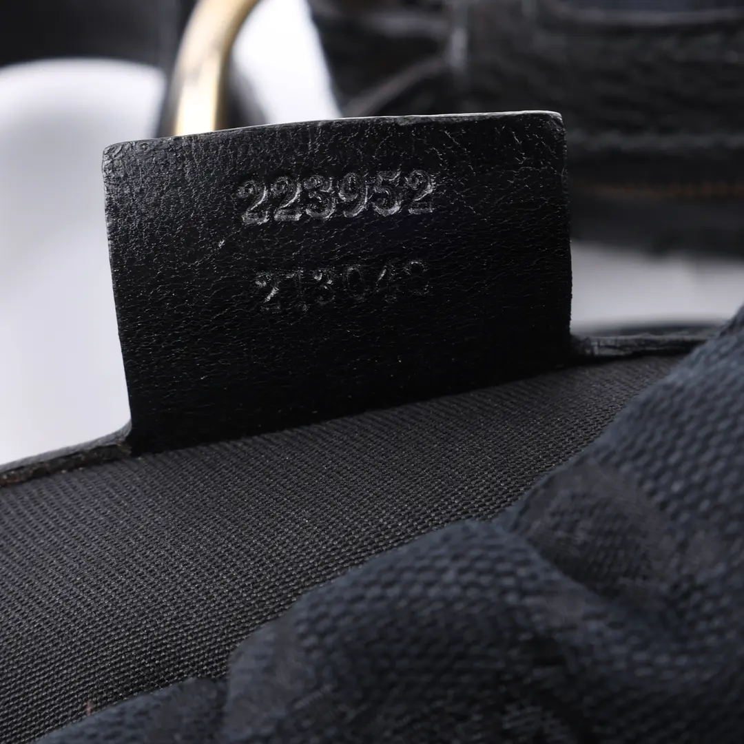 Gucci GG Canvas Sukey Black Shoulder Bag