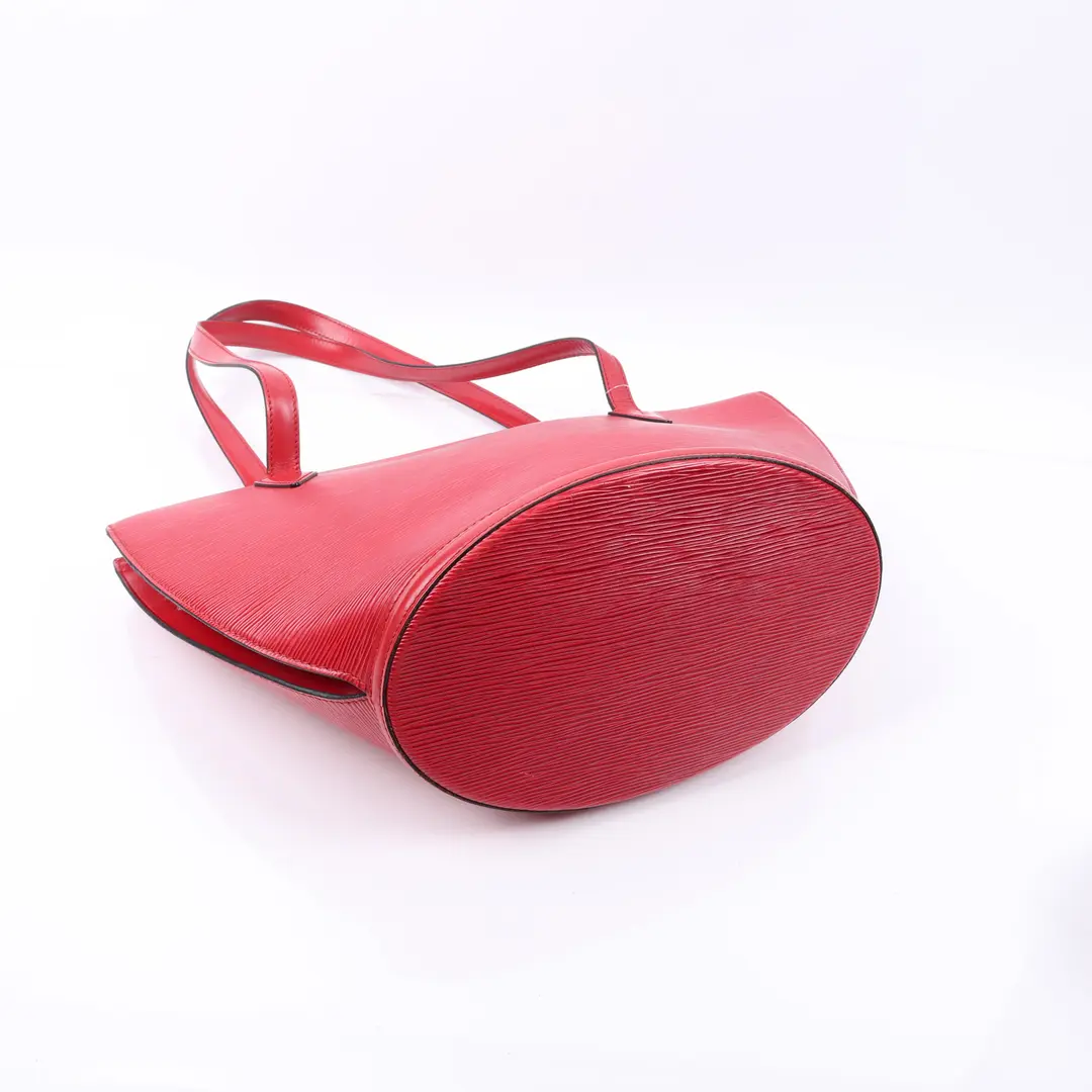 Louis Vuitton Saint Jacques Red Epi Leather Shoulder Bag