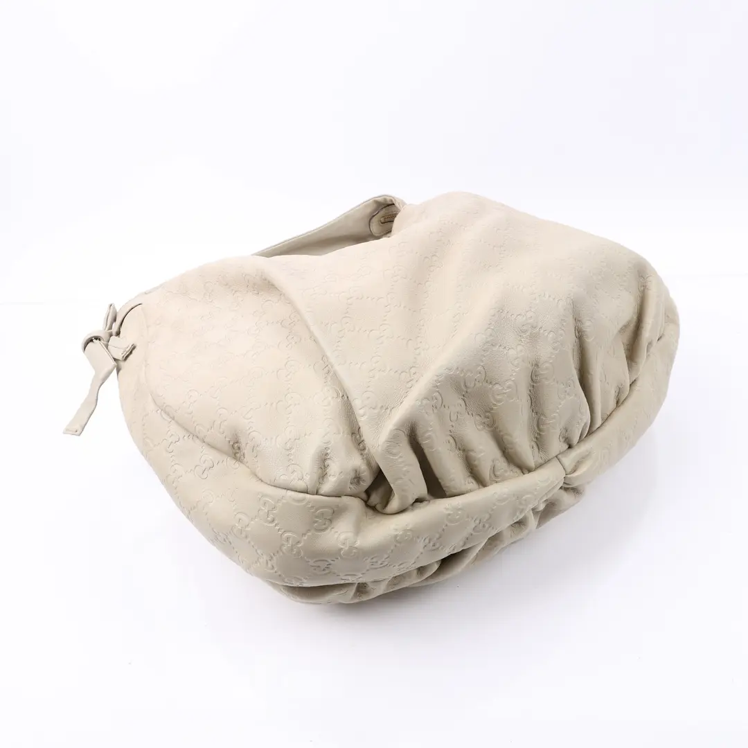 Gucci Pelham Beige Guccissima Leather Shoulder Bag