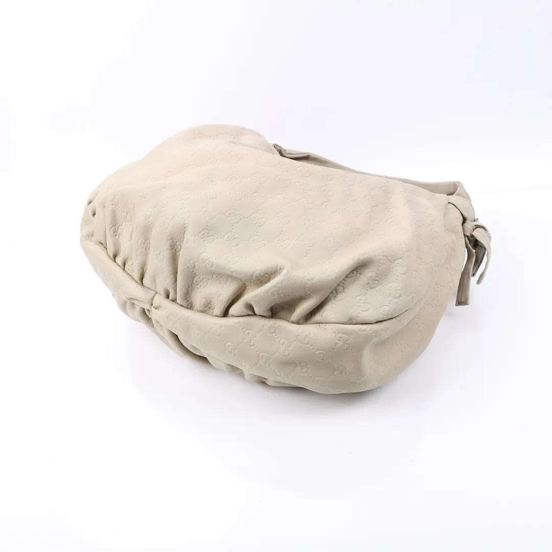 Gucci Pelham Beige Guccissima Leather Shoulder Bag