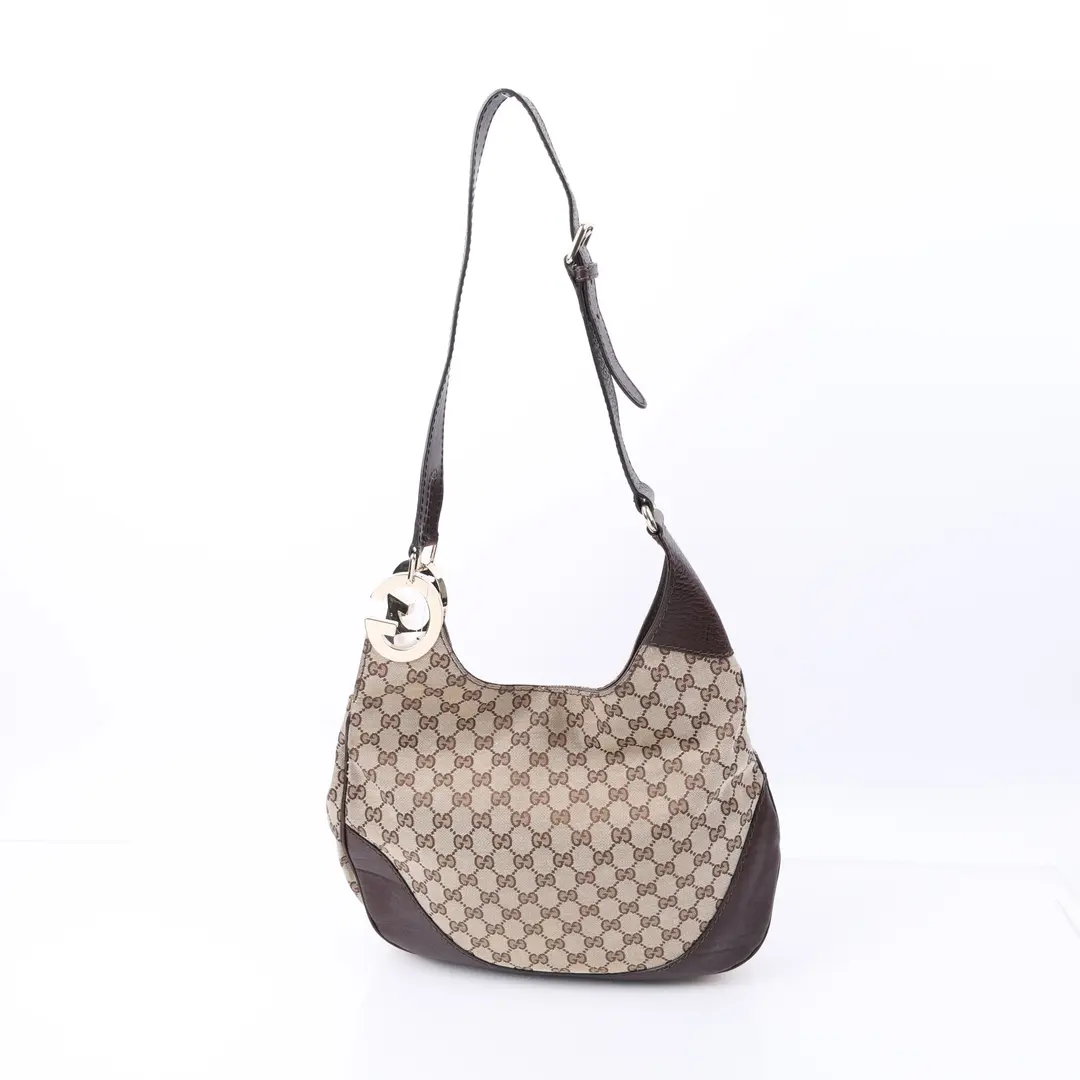 Gucci Charlotte Brown GG Canvas Shoulder Bag