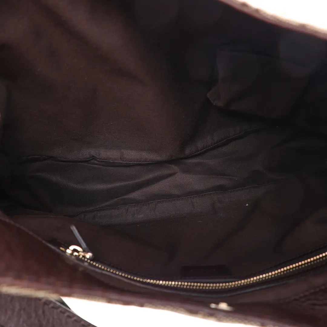 Gucci Charlotte Brown GG Canvas Shoulder Bag