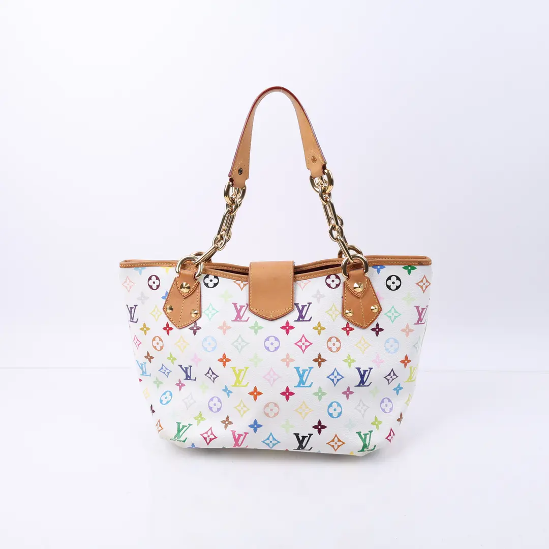 Louis Vuitton Chrissie White Multicolore Canvas Shoulder Bag