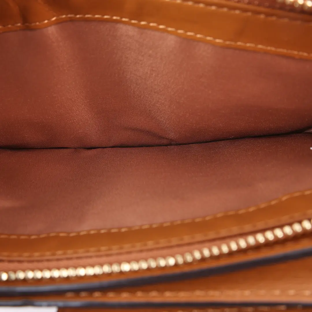 MCM Visetos Original Brown Canvas Crossbody Bag