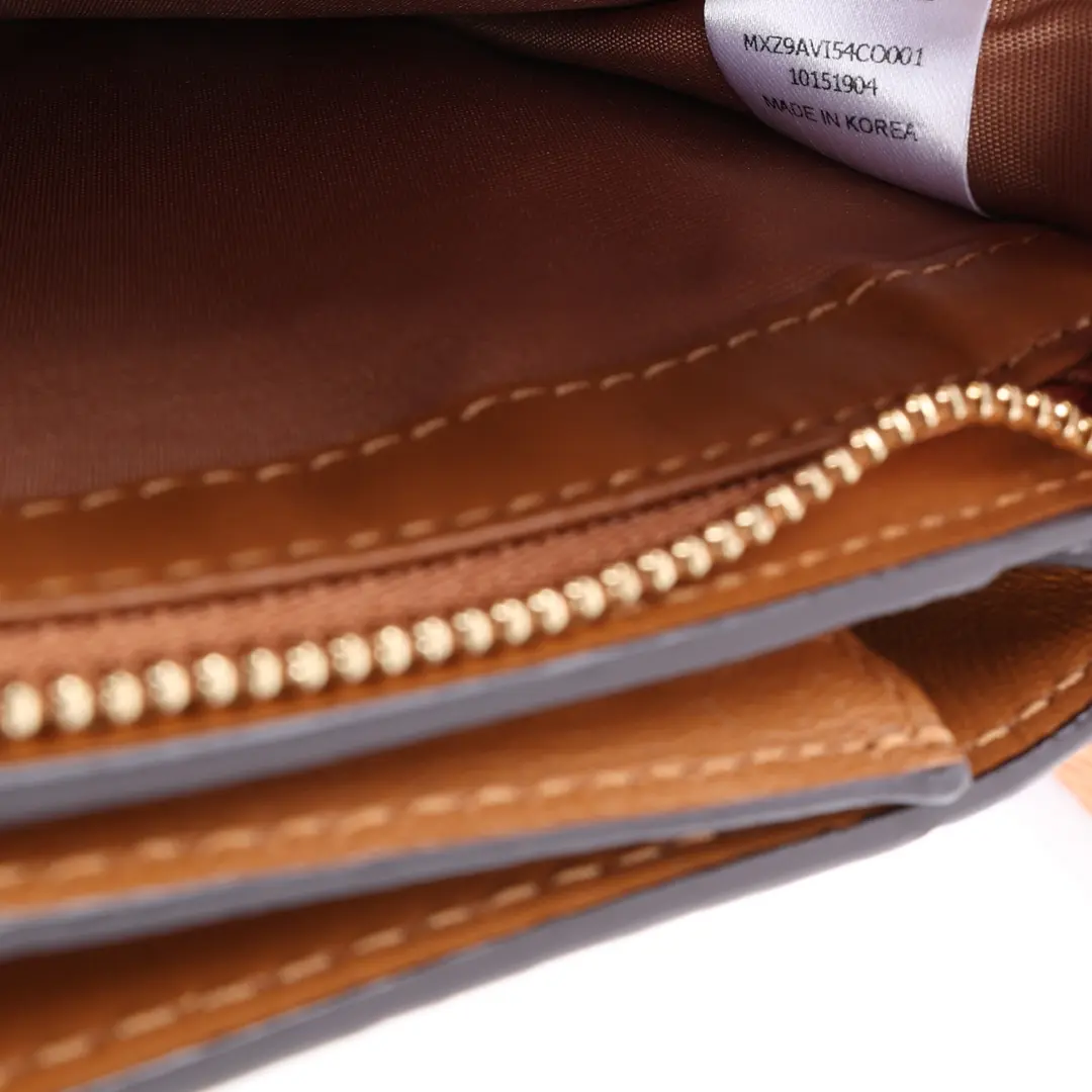 MCM Visetos Original Brown Canvas Crossbody Bag