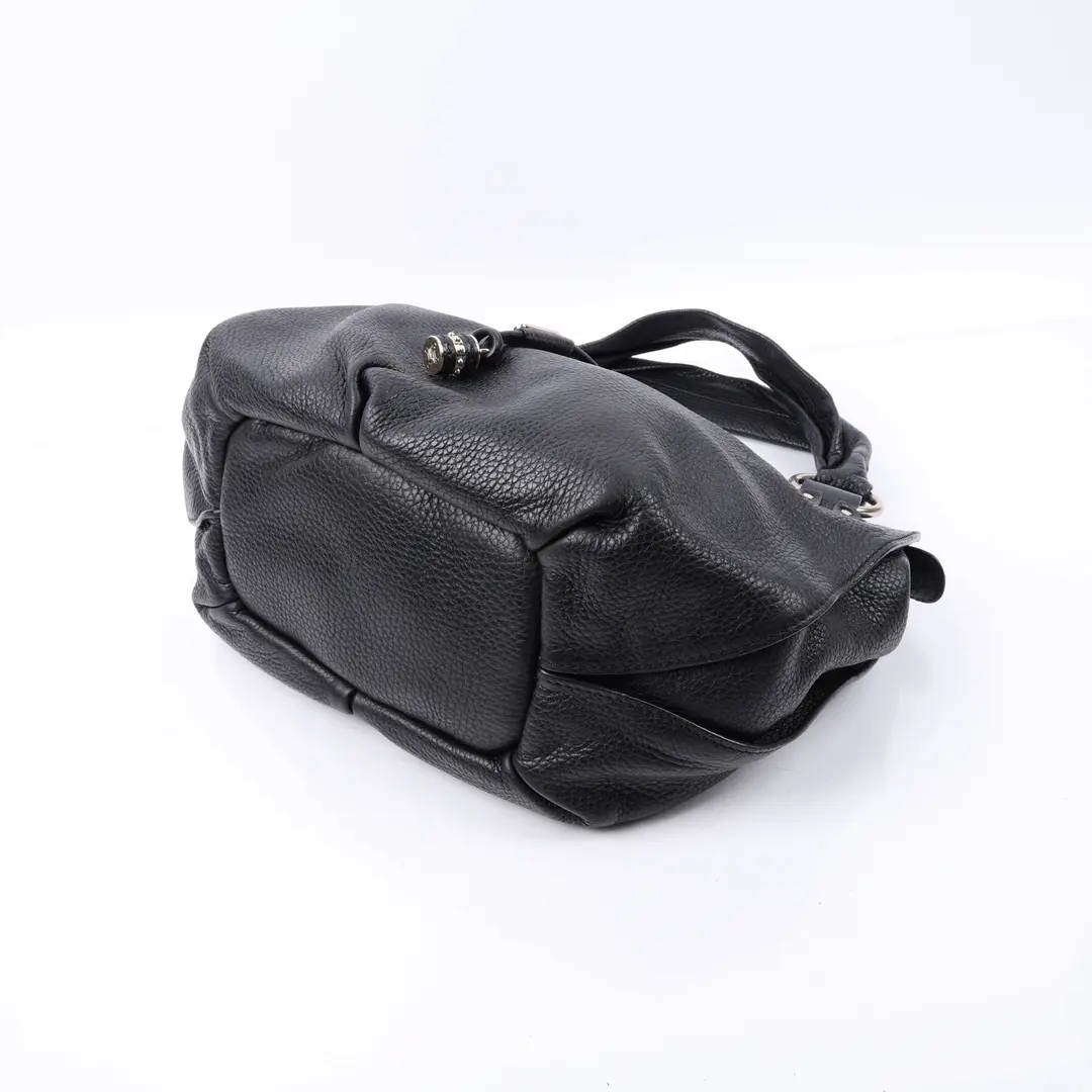 Celine Bittersweet Black Leather Shoulder Bag