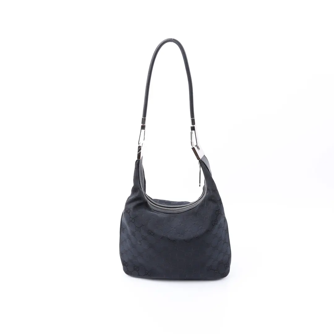 Gucci GG Canvas Black Shoulder Bag