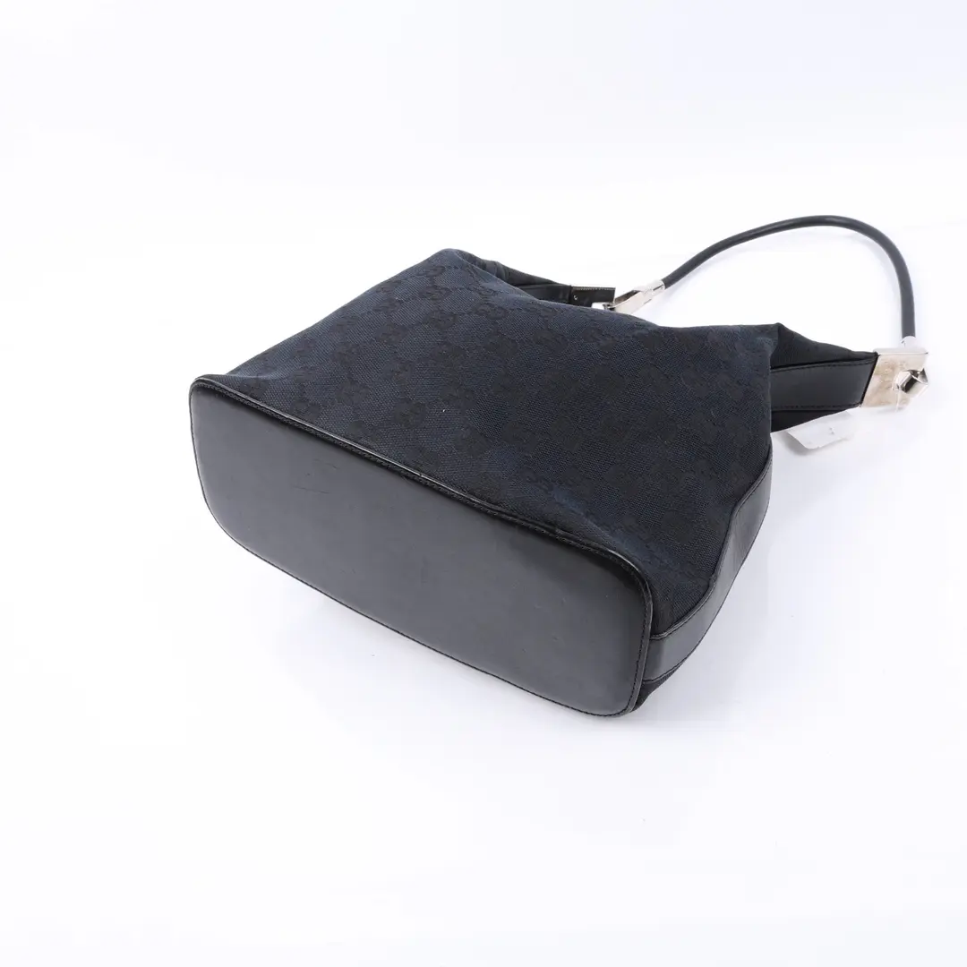 Gucci GG Canvas Black Shoulder Bag