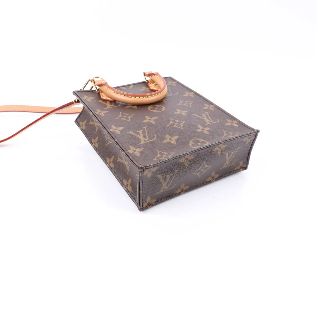 Louis Vuitton Petit Sac Plat Brown Monogram Bag