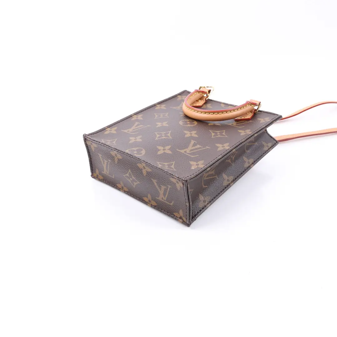 Louis Vuitton Petit Sac Plat Brown Monogram Bag