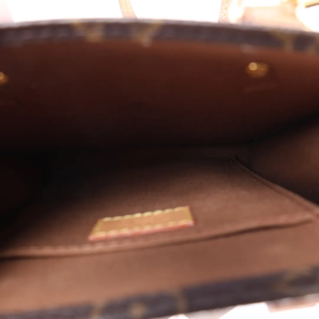 Louis Vuitton Petit Sac Plat Brown Monogram Bag