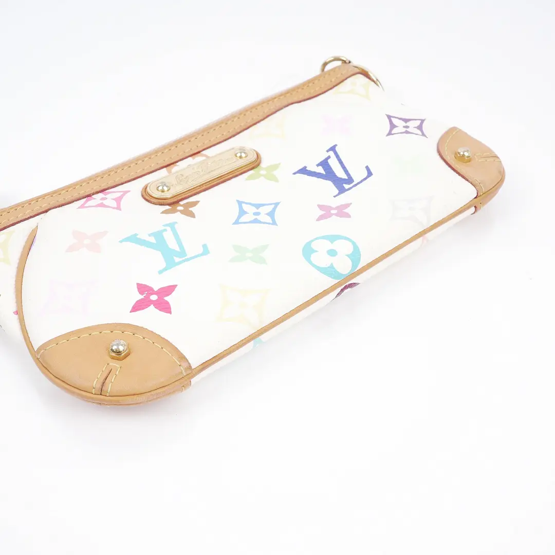 Louis Vuitton Pochette Accessoires White Multicolore Canvas