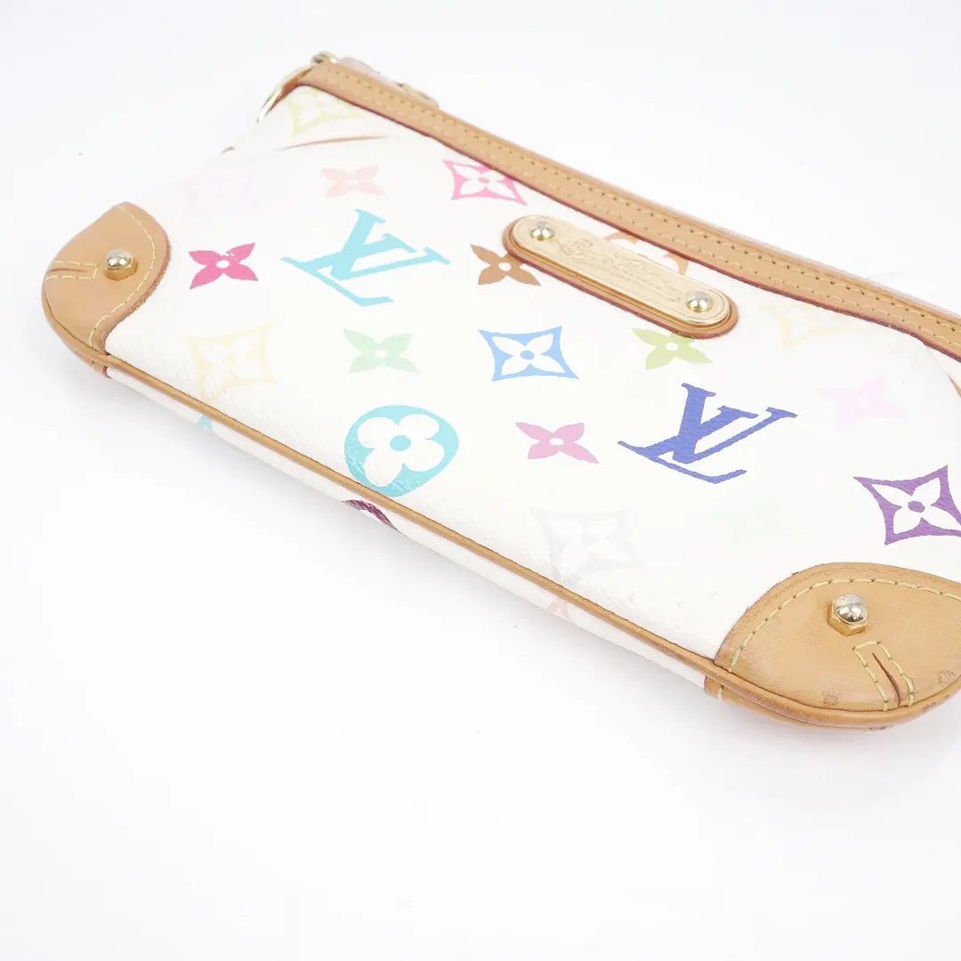 Louis Vuitton Pochette Accessoires White Multicolore Canvas