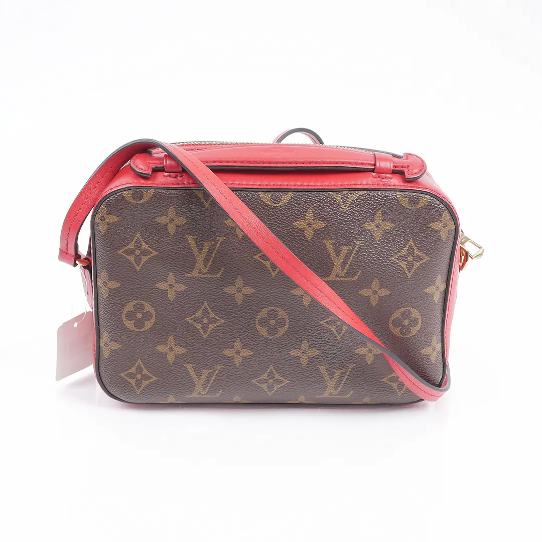 Louis Vuitton Saintonge Red Monogram Shoulder Bag