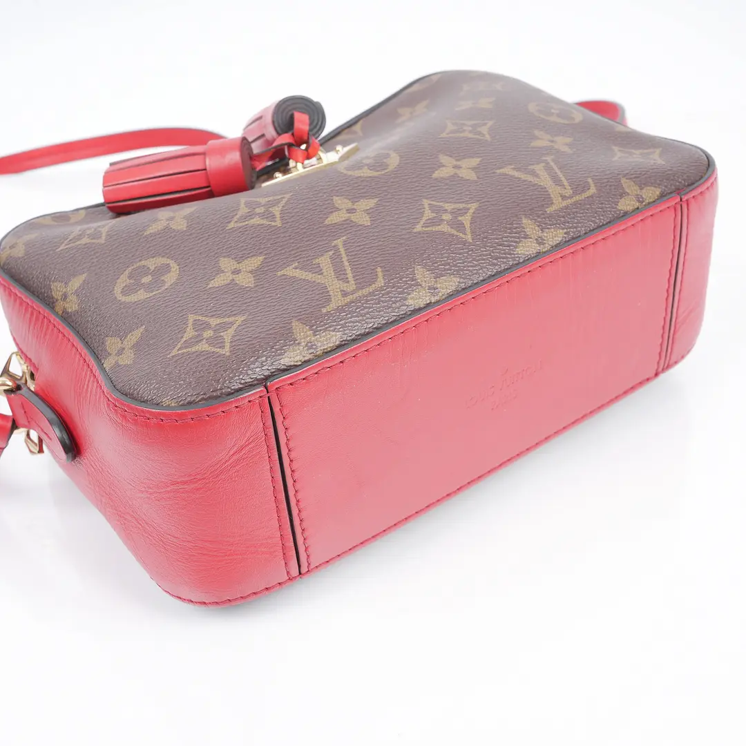 Louis Vuitton Saintonge Red Monogram Shoulder Bag