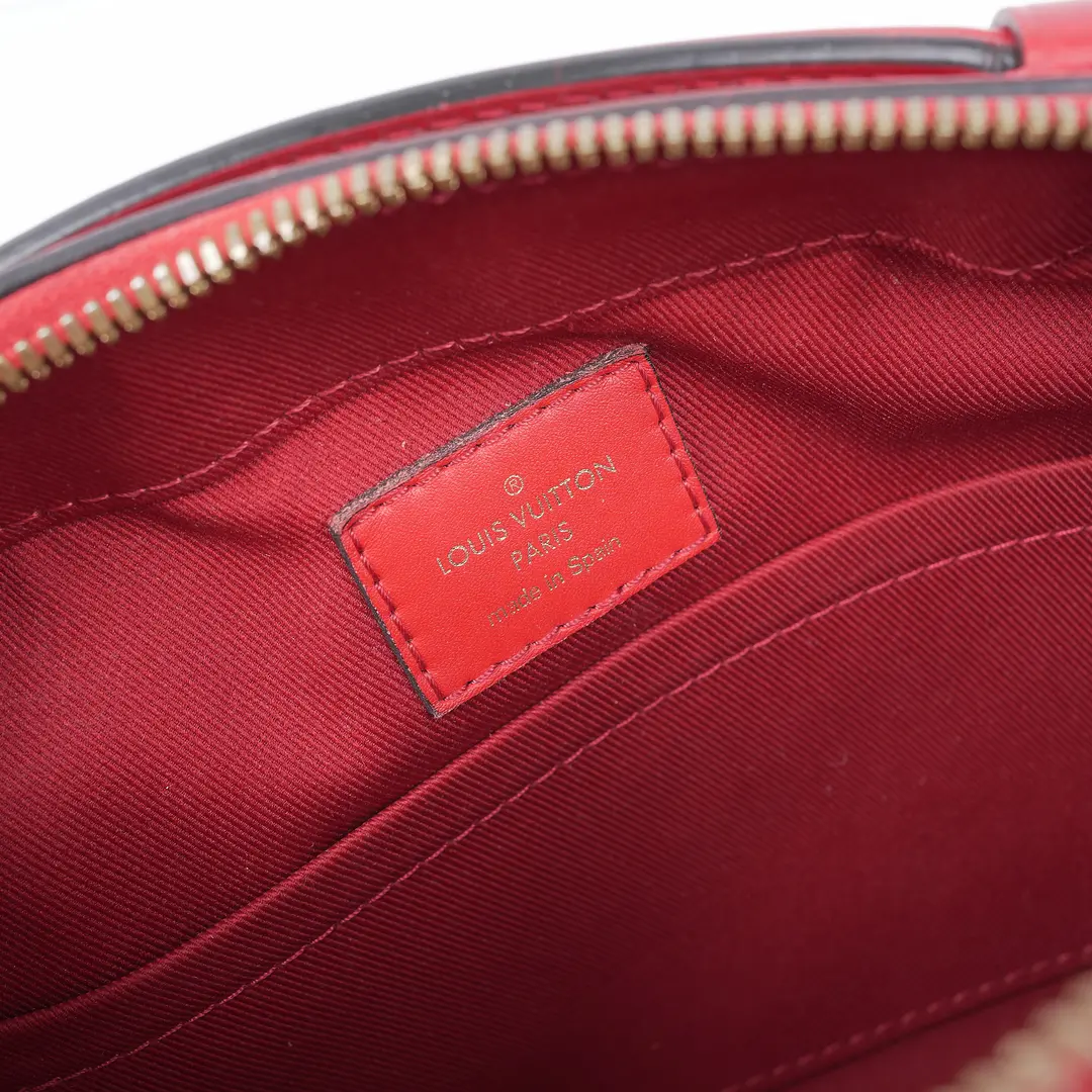 Louis Vuitton Saintonge Red Monogram Shoulder Bag
