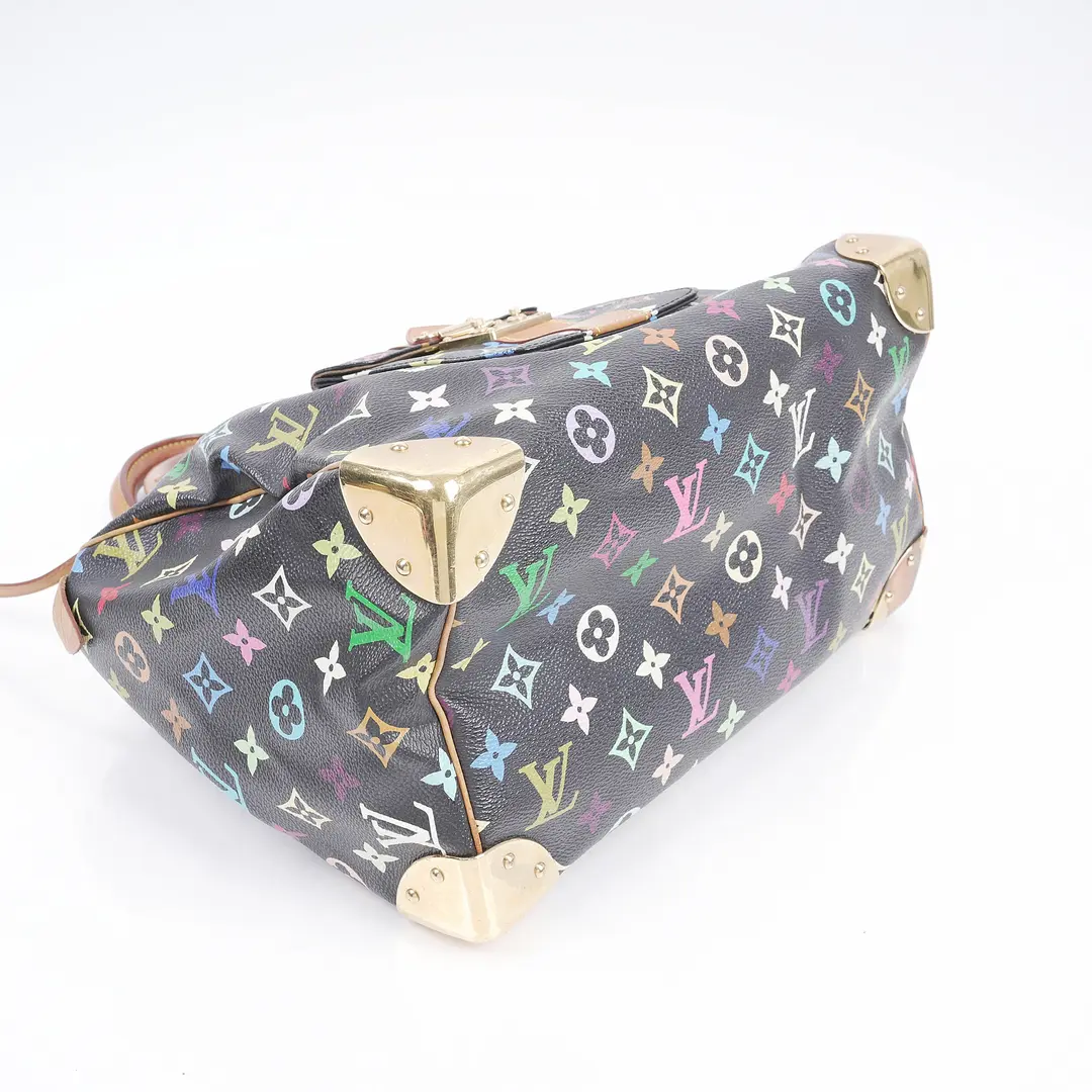 Louis Vuitton Aurelia Black Multicolore Canvas Bag