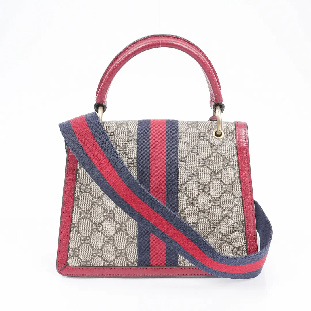 Gucci Queen Margaret Red GG Supreme Canvas Shoulder Bag