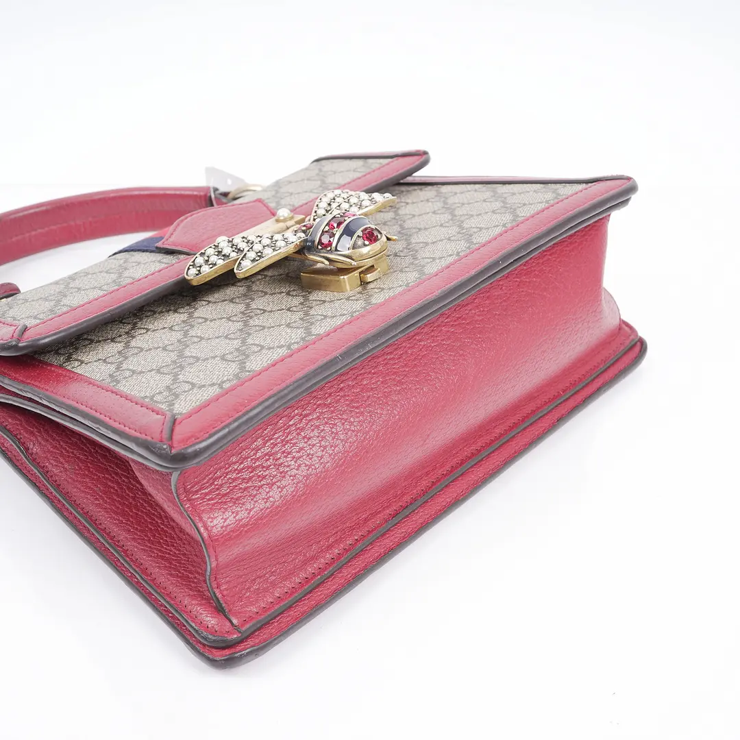 Gucci Queen Margaret Red GG Supreme Canvas Shoulder Bag