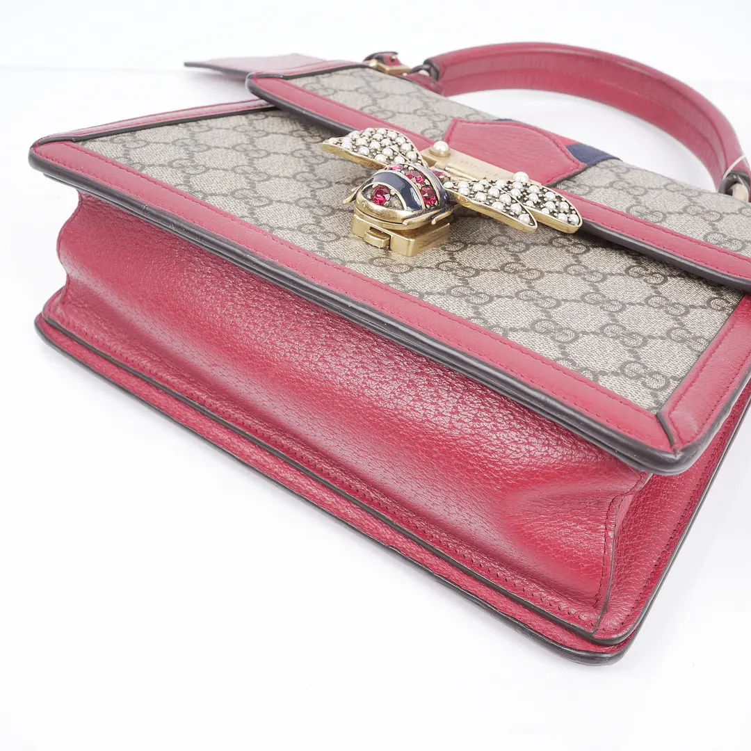 Gucci Queen Margaret Red GG Supreme Canvas Shoulder Bag