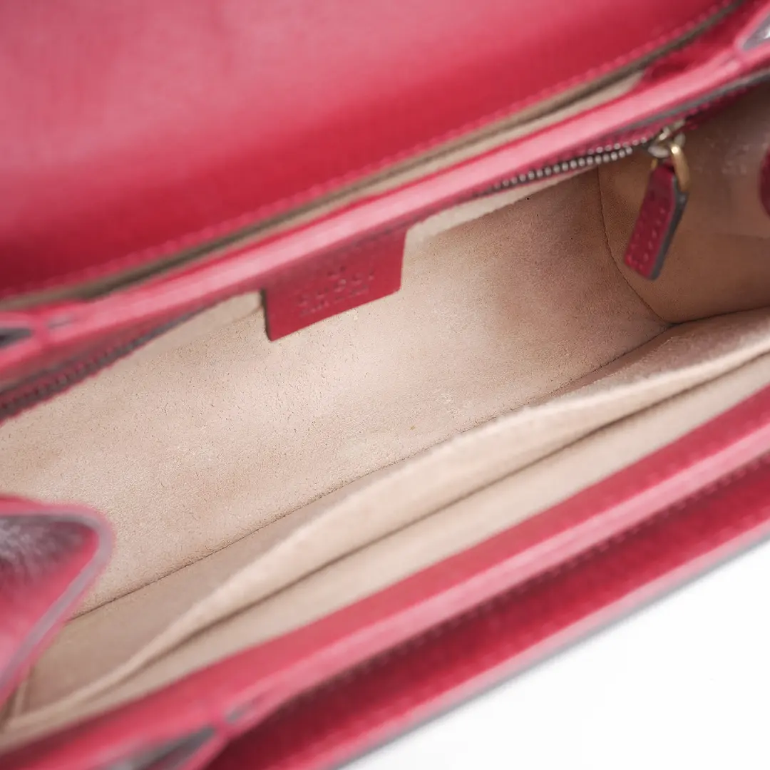 Gucci Queen Margaret Red GG Supreme Canvas Shoulder Bag