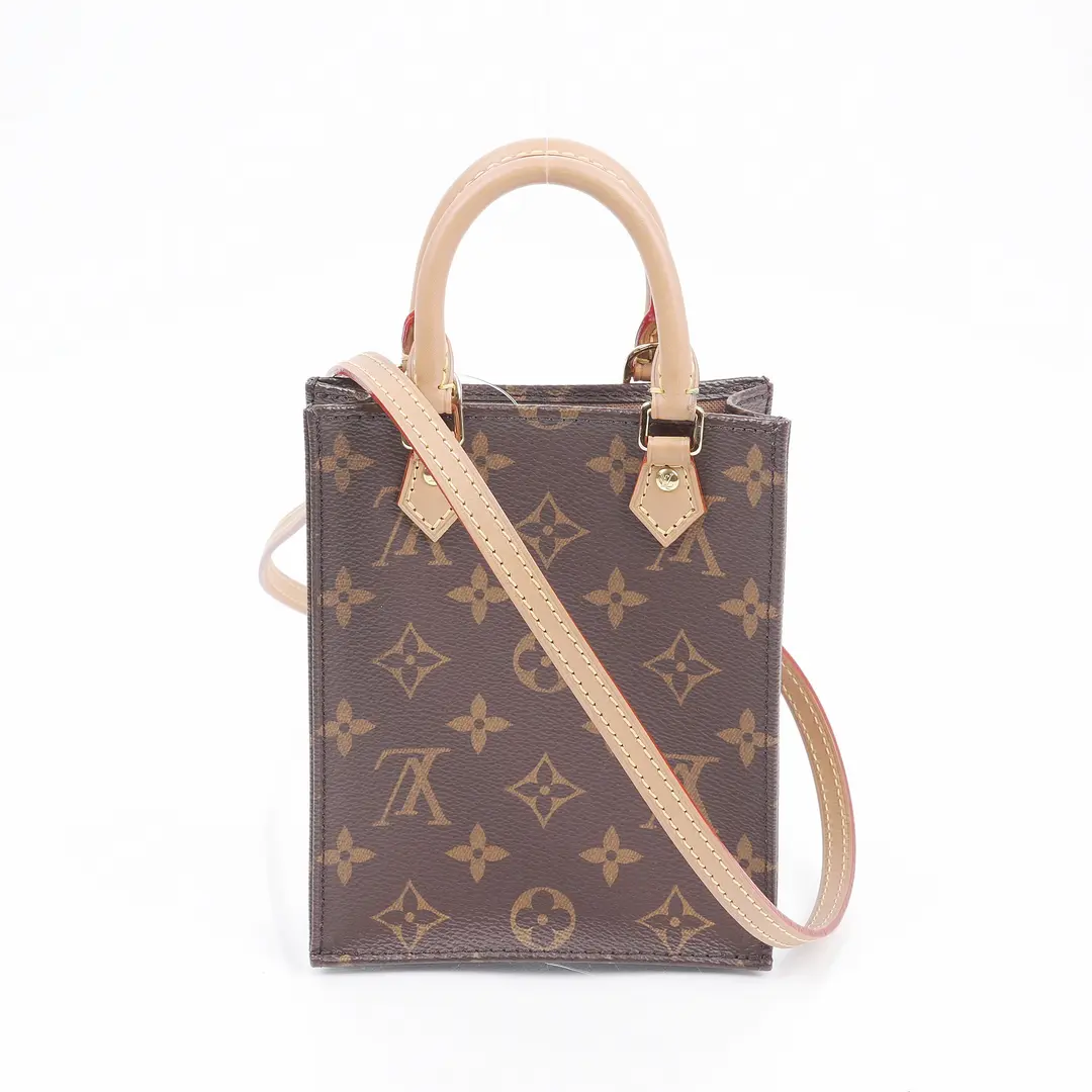 Louis Vuitton Petit Sac Plat Brown Monogram Shoulder Bag