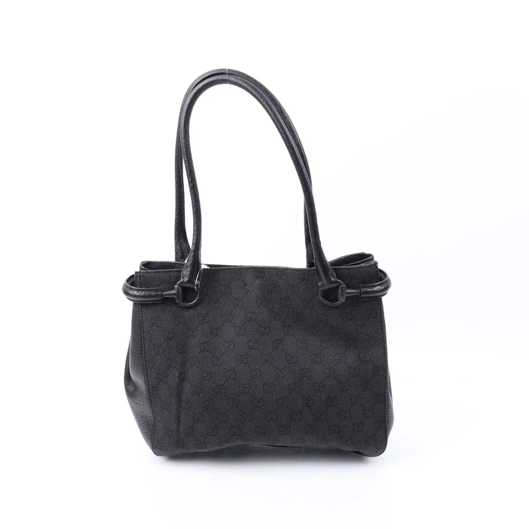 Gucci GG Canvas Black Shoulder Bag