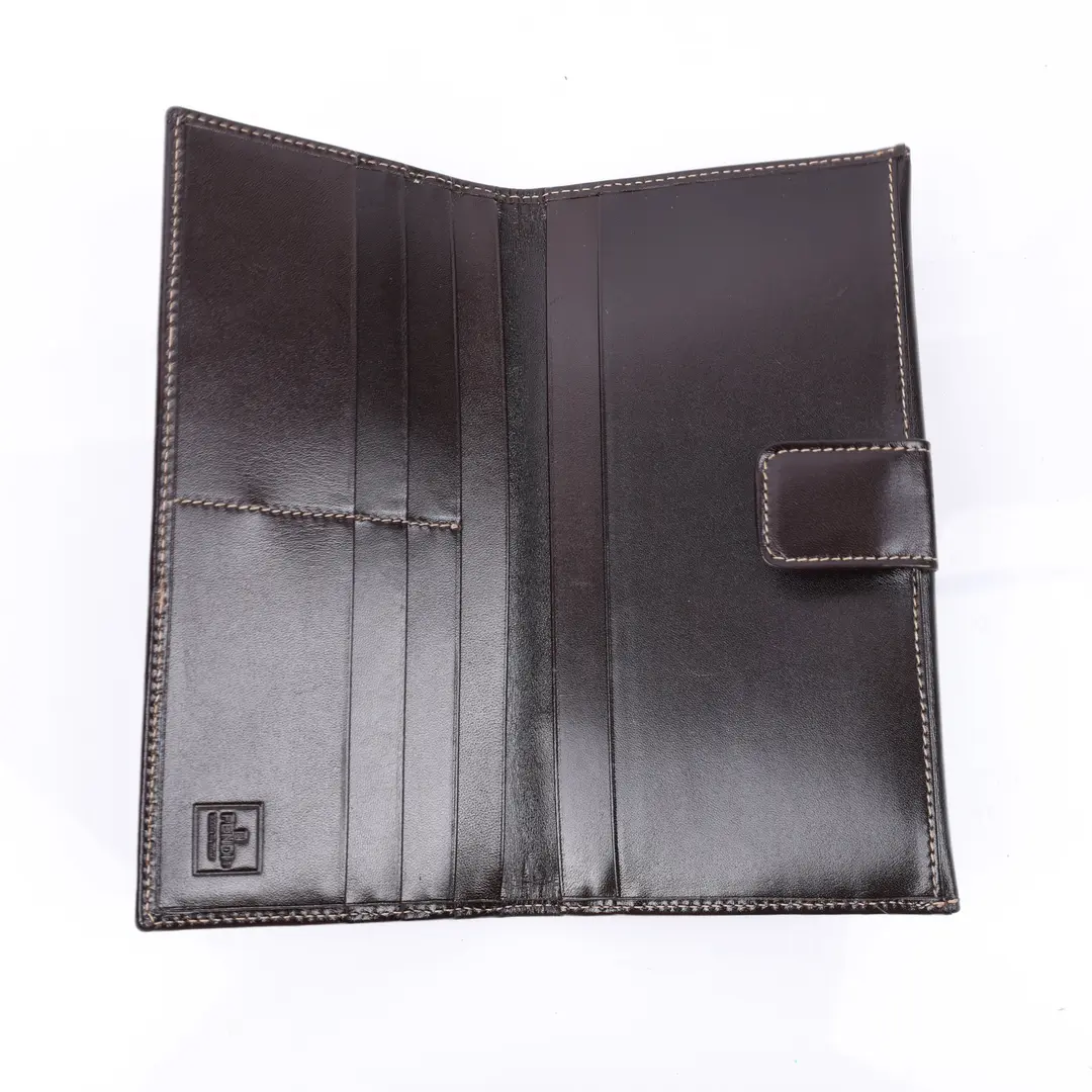 Fendi Zucca Brown Canvas Long Wallet