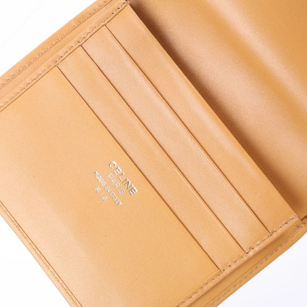Celine Macadam Brown Canvas Wallet