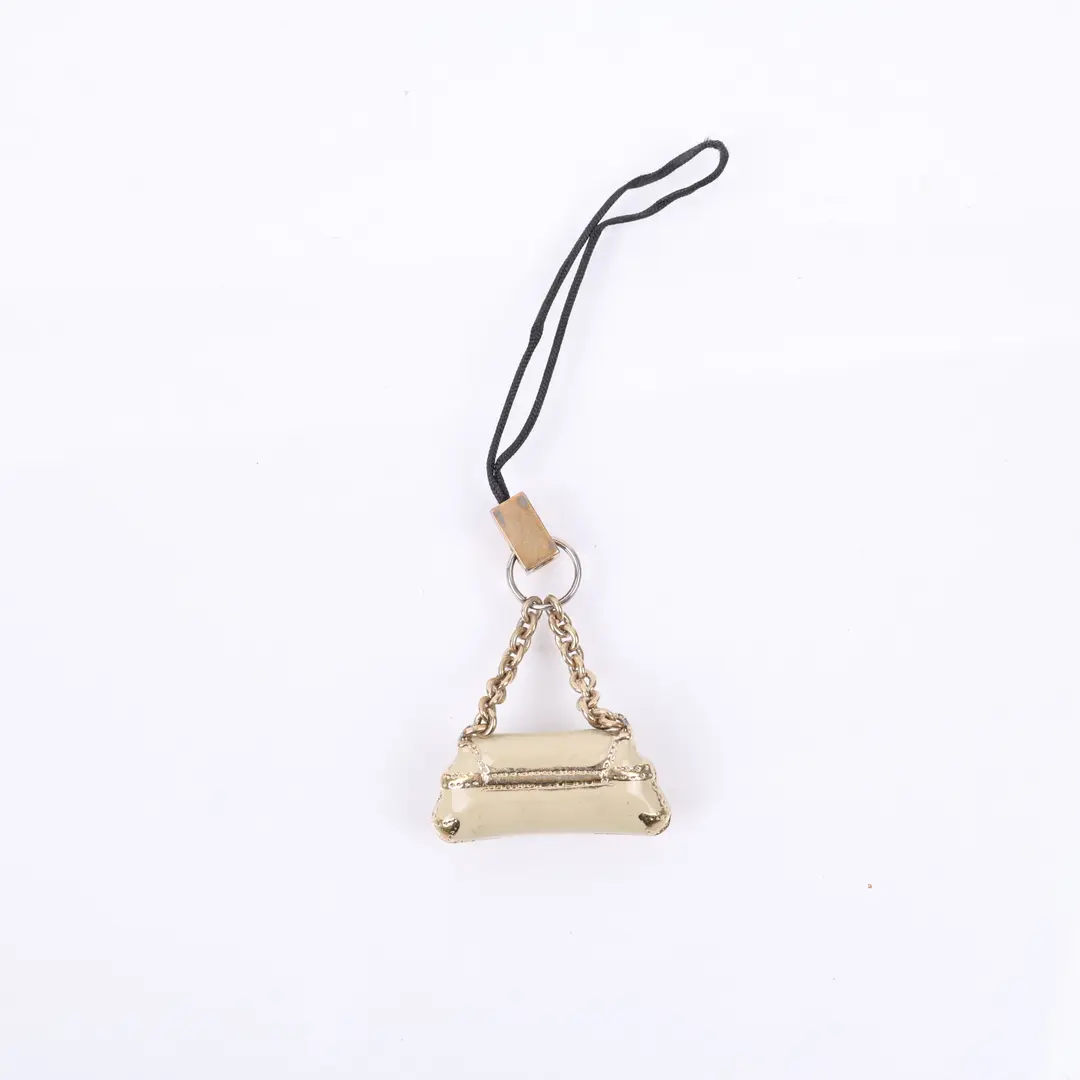 Gucci Horsebit Gold Patent Leather Bag Charm