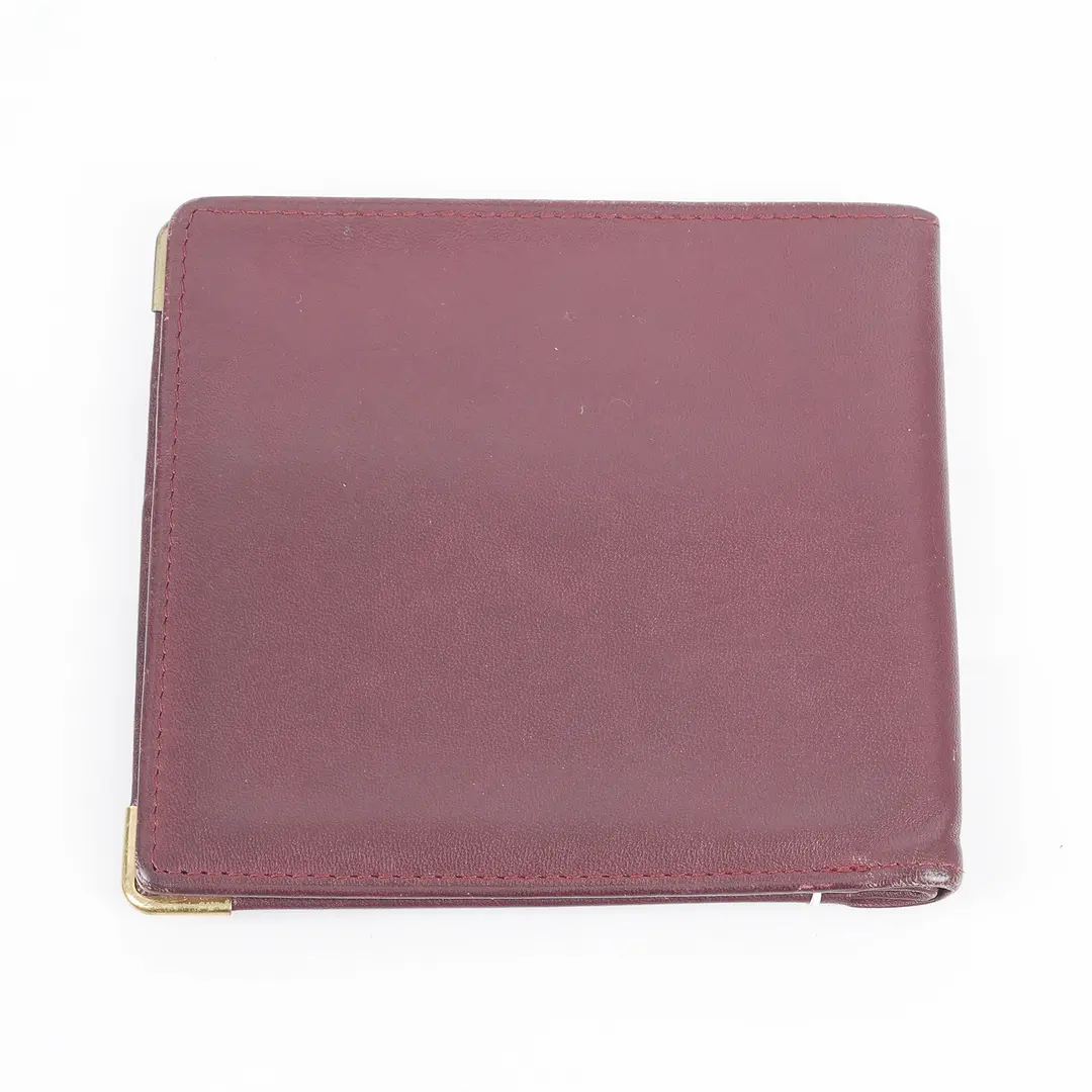 Cartier Must de Cartier Burgundy Leather Bifold Wallet