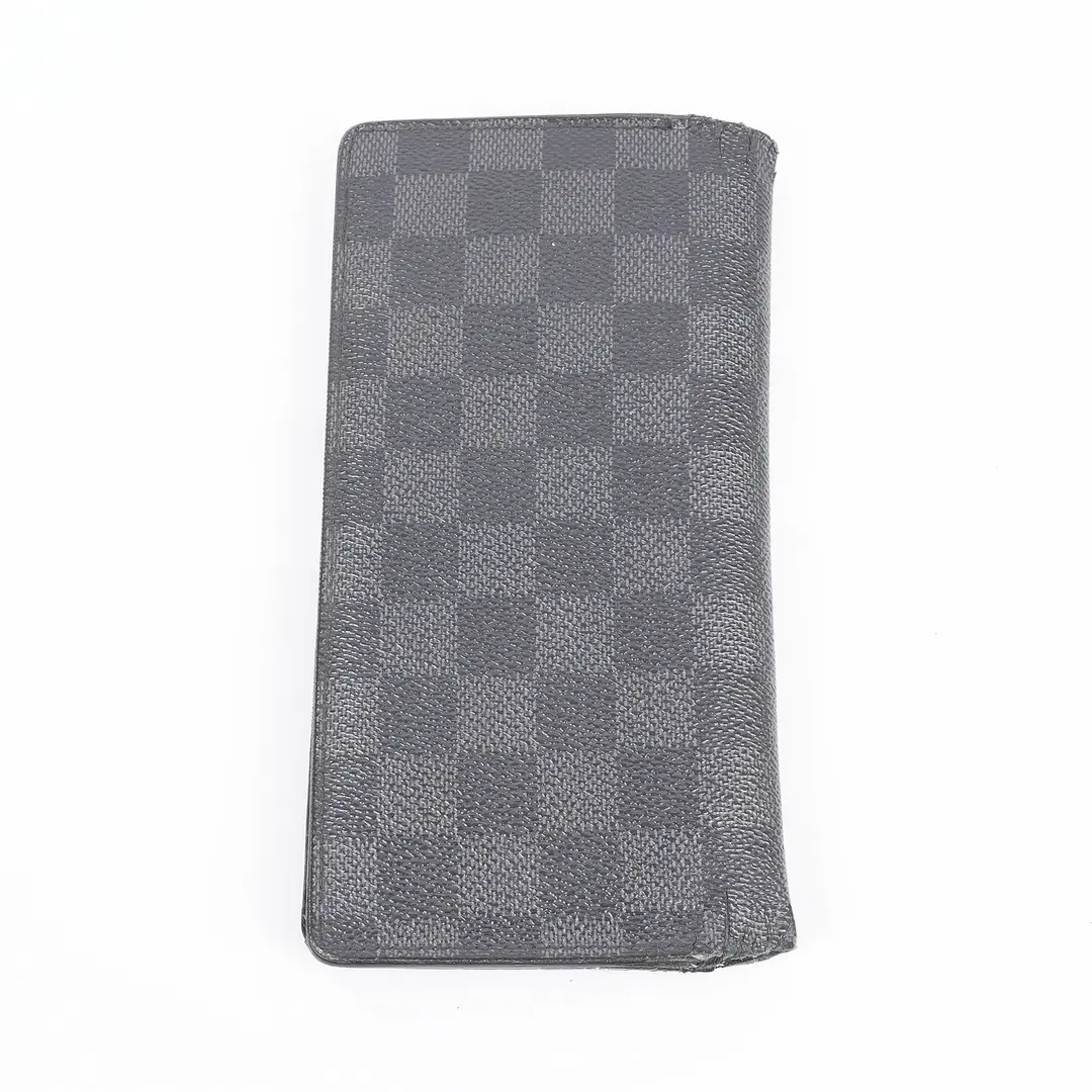 Louis Vuitton Brazza Black Damier Graphite Wallet