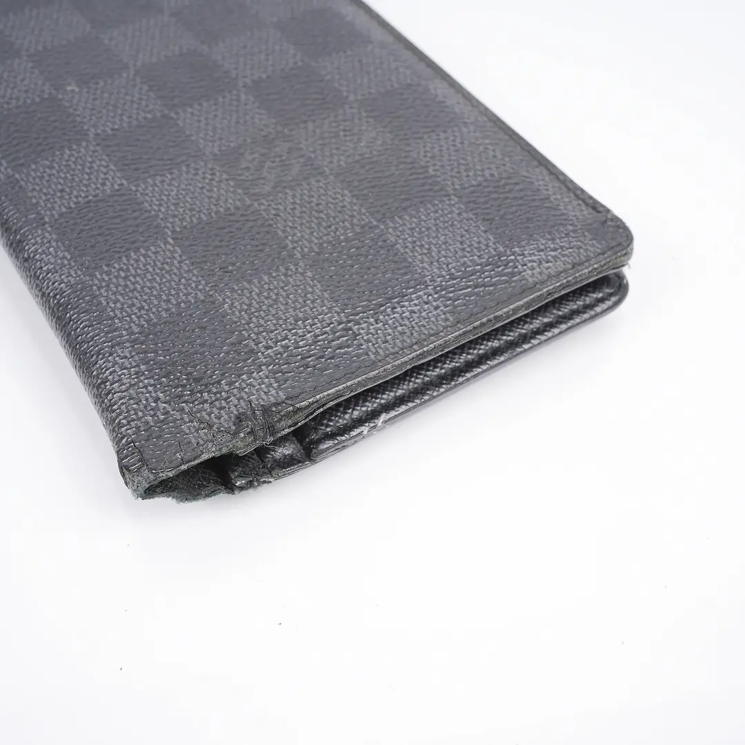 Louis Vuitton Brazza Black Damier Graphite Wallet