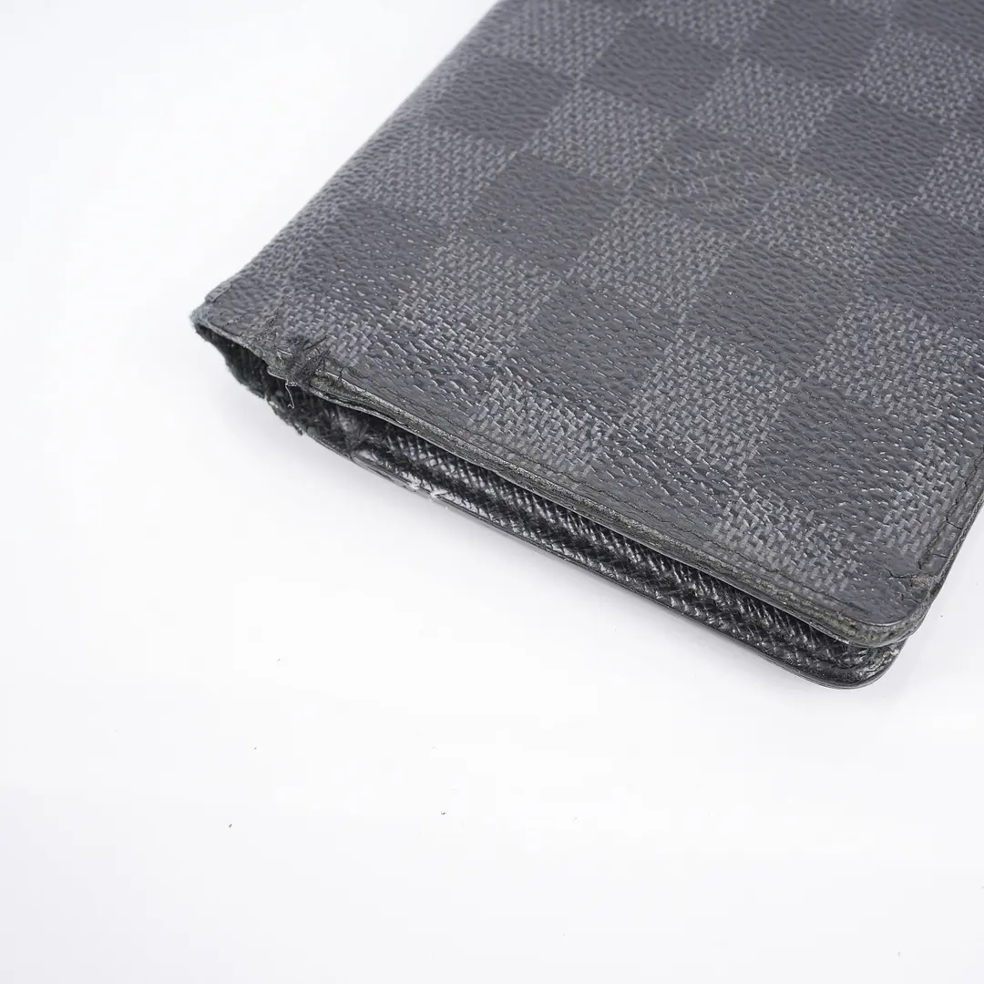 Louis Vuitton Brazza Black Damier Graphite Wallet