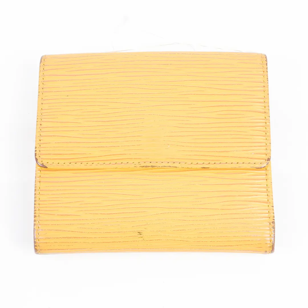 Louis Vuitton Portefeuille Elise Yellow Epi Leather Wallet