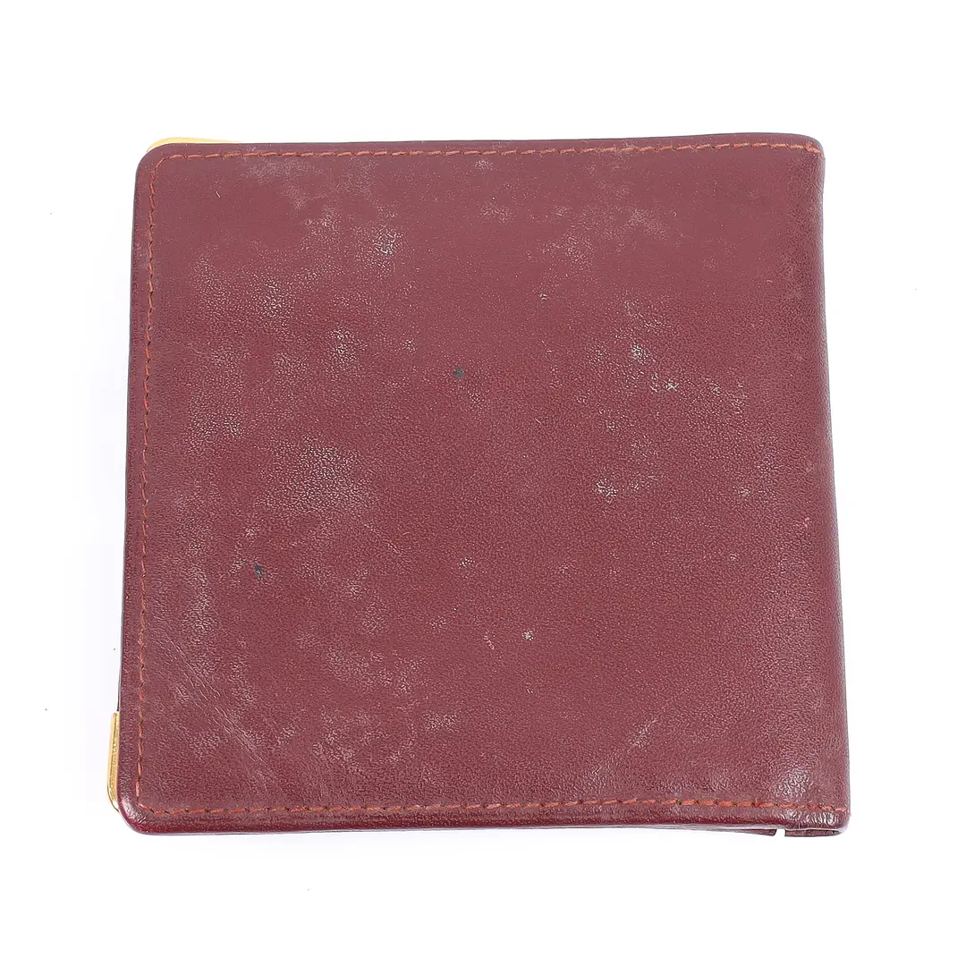 Cartier Must de Cartier Burgundy Leather Wallet