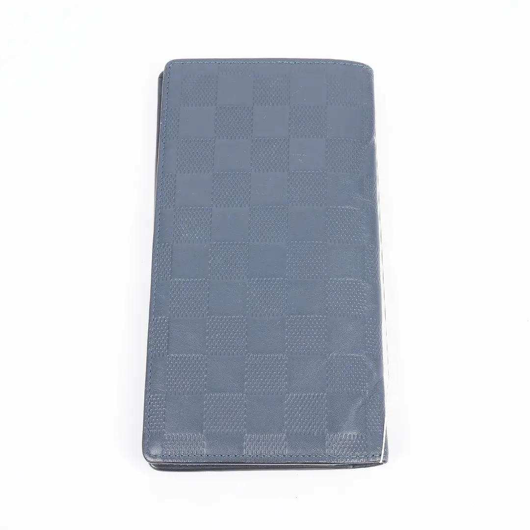 Louis Vuitton Brazza Blue Damier Infini Wallet
