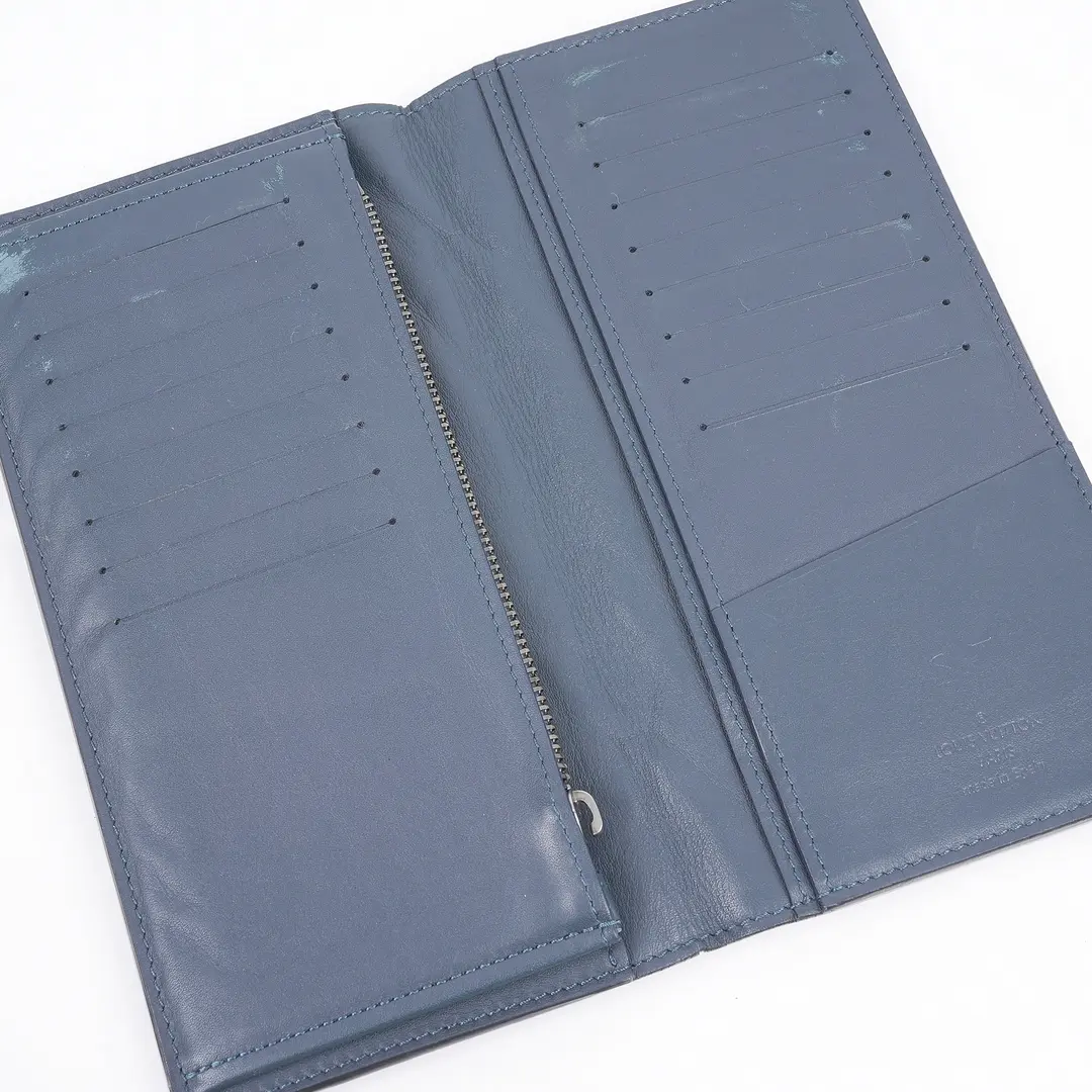 Louis Vuitton Brazza Blue Damier Infini Wallet