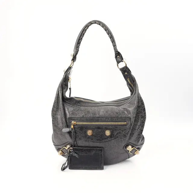 Balenciaga Classic Day Black Leather Shoulder Bag